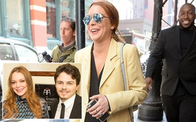Lindsay Lohan rạng rỡ khoe nhẫn đính hôn với thiếu gia trẻ giàu có