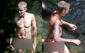 Sau Orlando Bloom, đến lượt Justin Bieber bị tung ảnh khỏa thân tắm suối bên mẫu nữ