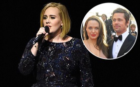 Adele hát chia buồn với Brangelina: "Tin họ chia tay là sự kết thúc của một kỷ nguyên đẹp"