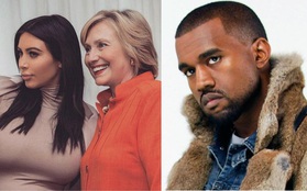 Kim ủng hộ bà Clinton, nhưng Kanye lại bất ngờ đứng về phía Tổng thống Trump