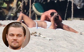 Leonardo DiCaprio công khai hôn môi bạn gái cũ của Adam Levine trên bãi biển