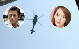 Quách Phú Thành cùng hotgirl kém 23 tuổi đáp trực thăng tới hôn lễ tổ chức tại khách sạn 5 sao