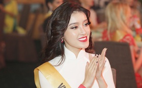 Á hậu Huyền My diện áo dài trắng đọ sắc cùng dàn người đẹp "Miss Grand International