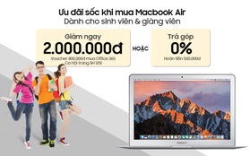 Giảm ngay 2 triệu đồng khi chọn mua Macbook Air tại FPT Shop