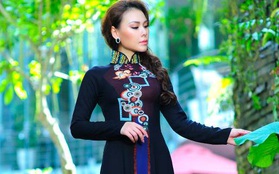 Thái Tuấn làm mới chiếc áo dài với nghệ thuật cẩn khảm