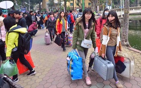 Chuyến xe miễn phí đưa gần 1.500 sinh viên Hà Nội về quê ăn Tết