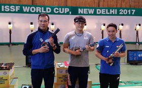 Hoàng Xuân Vinh giành Huy chương bạc bắn súng thế giới