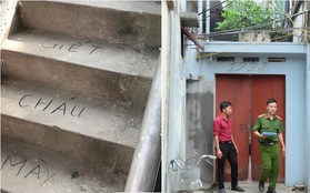 Vụ bé trai 33 ngày tuổi chết trong chậu nước: Xuất hiện dòng chữ "Tao sẽ giết cháu mày" ở bậc cầu thang
