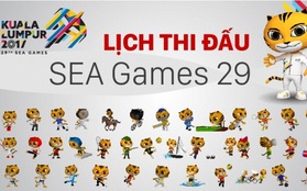 Lịch trực tiếp các môn thể thao tại SEA Games 29