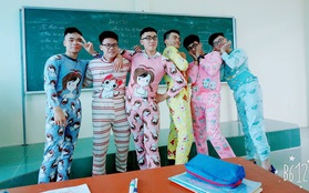 Nhất quỷ nhì ma, thứ 3 lớp em trai Sơn Tùng: Con trai mặc đồ ngủ 7 sắc cầu vồng tạo dáng chụp hình