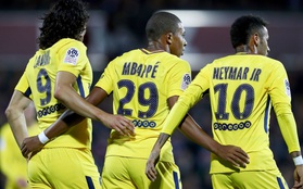 Tam tấu Cavani - Neymar - Mbappe giúp PSG lập thành tích chưa từng có trong lịch sử đội bóng