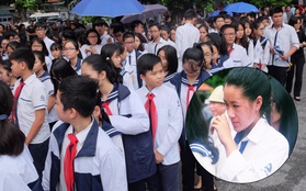 Hàng nghìn người dân cùng học sinh xếp hàng dài vào tiễn biệt thầy Văn Như Cương về cõi vĩnh hằng