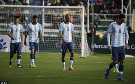 Messi bị treo giò 4 trận, Argentina thua trắng ở vòng loại World Cup 2018