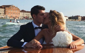 Morata hôn vợ đắm đuối trong lễ cưới đẹp như cổ tích ở Venice