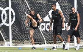 Gareth Bale khoe cơ bắp siêu khủng trong buổi tập trên đất Mỹ