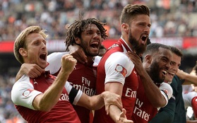 Dàn sao Arsenal vỡ òa hạnh phúc thắng danh hiệu đầu mùa