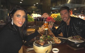 Ramos lãng mạn ăn tối với bạn gái hơn 8 tuổi giữa London hoa lệ