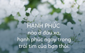 Hạnh phúc là cảm giác đến từ trái tim, chứ không phải nhận định của người khác