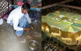 Không chỉ có những tòa nhà xa hoa hay dát vàng, cuộc sống tại Qatar cũng thấm đầy nước mắt