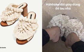 Tưởng mua được đôi Zara "chất chơi", nào ngờ Fashionista lừng lẫy nhận được giày... lau nhà