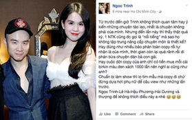 "Khẩu chiến" túi Birkin, Ngọc Trinh đáp trả đanh đá: Trinh và thượng đế không thích điều này!