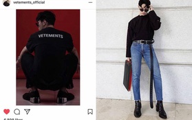 "Công phá" xong Gucci, Kelbin Lei lại tiếp tục "chinh phục" Instagram của Vetements