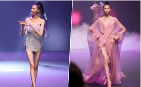 Phát hoảng với thân hình gầy đến trơ xương của Cao Ngân trong đêm chung kết "Next Top Model"