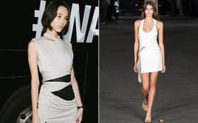 Có một nàng "nấm lùn" lọt thỏm giữa show Alexander Wang, nhìn kỹ mới biết là "tình cũ" của G-Dragon