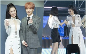 Đông Nhi thân thiện, bắt tay khi hội ngộ Leeteuk và Taeyeon tại "Asia Song Festival"