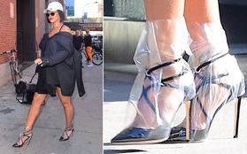 Từ hình ảnh của Rihanna rút ra chân lý: muốn có giày mới, cứ lấy nylon mà bọc vào giày cũ!