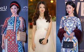 Thảm đỏ VIFW ngày 2: Giữa một dàn hot girl áo dài Quỳnh Anh Shyn, Salim... bỗng xuất hiện Linh Ka mặc váy trắng công chúa