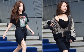 Seoul Fashion Week ngày 4: Thành viên của nhóm nhạc kém nổi Rainbow sexy nổi bật lấn lướt nhiều đàn chị