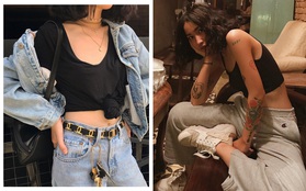 Hiếm ai được như Louis Hà, hot girl "mi nhon" chỉ diện crop top và quần cạp cao mà vẫn đẹp quên sầu