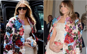 Đệ nhất phu nhân Mỹ Melania Trump gây choáng với áo khoác "ngàn hoa" có giá gần 1,2 tỷ đồng