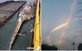 Ngay trong quá trình trục vớt phà Sewol, điều kỳ diệu đã xuất hiện trên bầu trời Hàn Quốc