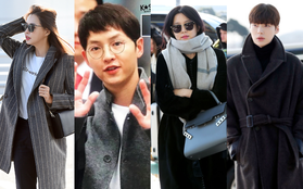 Sân bay MAMA Hồng Kông: Song Joong Ki khư khư nhẫn cưới, bà hoàng Lee Young Ae, EXO cùng dàn siêu sao đổ bộ