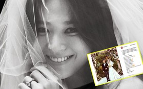 Cô dâu Song Hye Kyo khoe ảnh cưới, lần đầu lên tiếng sau siêu đám cưới với lang quân Song Joong Ki