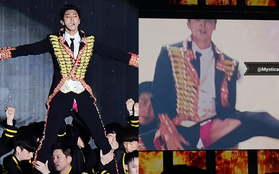 "Thánh sự cố trang phục": Yunho (DBSK) lại rách quần hở cả nội y trên sân khấu