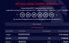 Thứ 6 ngày 13 lại có người trúng xổ số kiểu Mỹ hơn 17 tỷ đồng