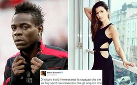 Balotelli không thể rời mắt khỏi nữ MC xinh đẹp