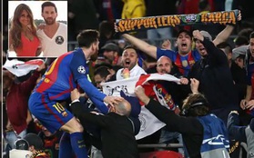 Messi và bạn gái kẹt cứng trong xe khi bị CĐV Barca vây quanh