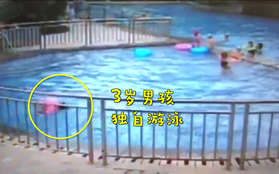 Cha mẹ chủ quan, bé trai 3 tuổi suýt chết đuối trong bể bơi dù đã dùng phao