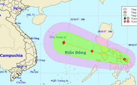 Áp thấp nhiệt đới khả năng mạnh thành bão đang hướng vào Biển Đông