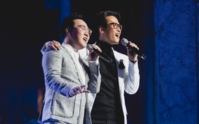 Hà Anh Tuấn đọ quãng giọng cao "nổi da gà" với Trung Quân Idol khi song ca "Dấu mưa" trong liveshow