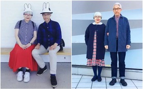 Nhìn bộ ảnh cặp vợ chồng người Nhật mặc đồ đôi suốt 37 năm, ai chẳng muốn muốn có được mối tình như họ