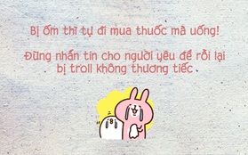 Trời nóng dễ ốm nhắn tin than thở với người yêu mà lại bị troll đau đớn như này đây!