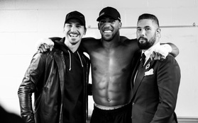 Ibrahimovic  đến cổ vũ Anthony Joshua bảo vệ đai vô địch IBF