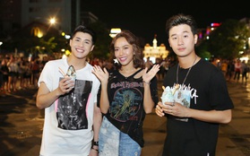 Noo Phước Thịnh cùng rapper Basick làm náo loạn phố đi bộ về đêm