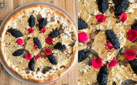 Giàu như bạn trai Ngọc Trinh thì hãy nghĩ tới pizza dát vàng 45 triệu đồng