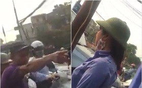 Hà Nội: Nhân viên gác chắn tàu mang bầu 6 tháng bị tài xế ô tô vung ghế vào mặt
